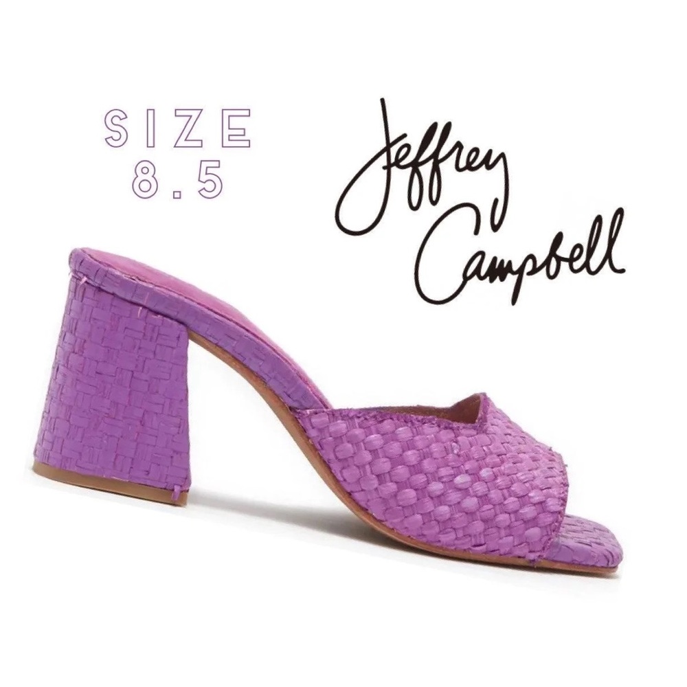 Jeffrey Campbell woven purple sandal